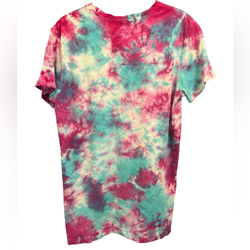 *EUC* Aviator Nation Tie-Dye Short Sleeve Tee - Pink and Blue - Picture 4 of 5